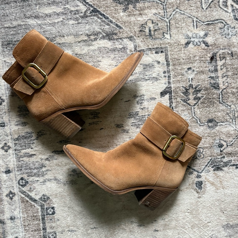 Sam Edelman Leonia Ankle suede Boots size 6 - Picture 4 of 13